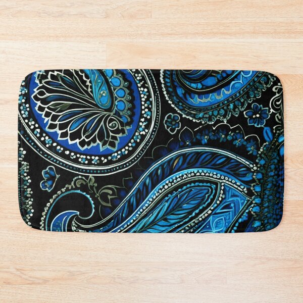 Item preview, Paisley in blue print designed and sold by Juliet  Thomas.