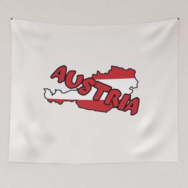 Item preview, Austria Flag Map designed and sold by AnimalsDH305.