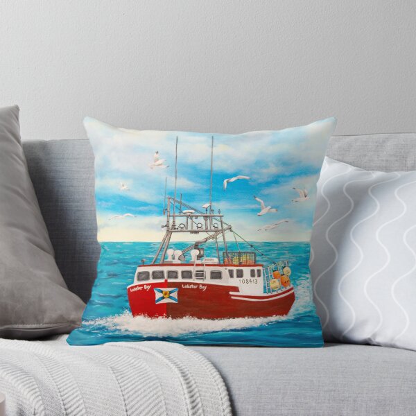 Item preview, Nova Scotia Lobster Fishing Boat designed and sold by M.E.Mackenzie Art.