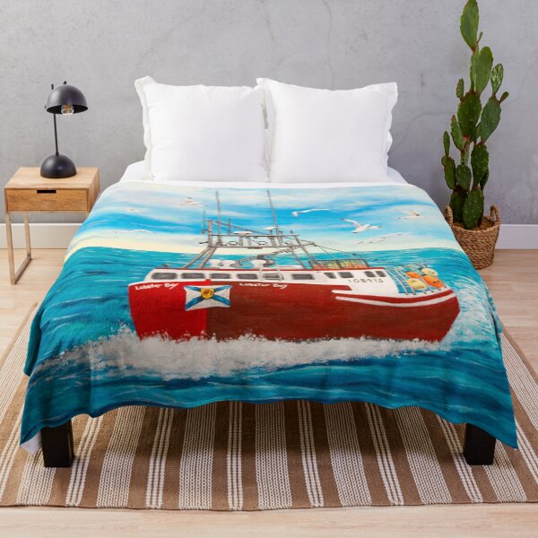Item preview, Nova Scotia Lobster Fishing Boat designed and sold by M.E.Mackenzie Art.