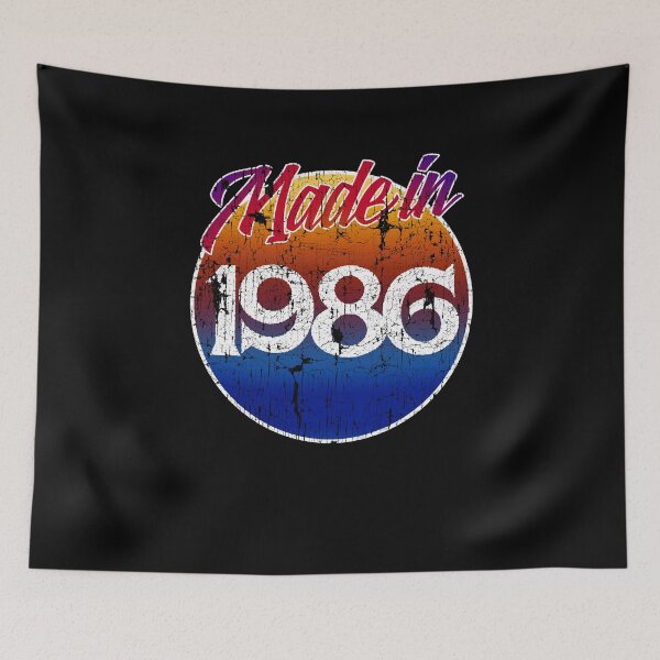 Item preview, Hecho en 1986 80.o 32.o Cumpleaños Regalo coloreado divertido designed and sold by roarr.