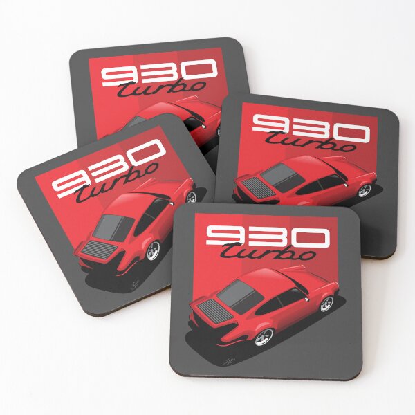 Item preview, Porsche 930 Ilustración Turbo rojo designed and sold by blackdogshop.