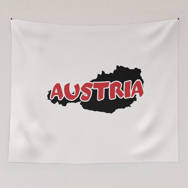 Item preview, Austria Flag Map designed and sold by AnimalsDH305.