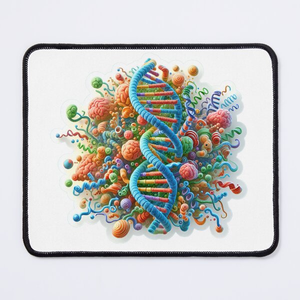 Item preview, Biotechnology Bonanza - DNA & Atoms Comic Explosion Sticker designed and sold by Molecularmerch.