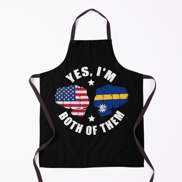 Item preview, Half American Half Nauruan Flag Yes I'm Both Of Them designed and sold by OX-tright.