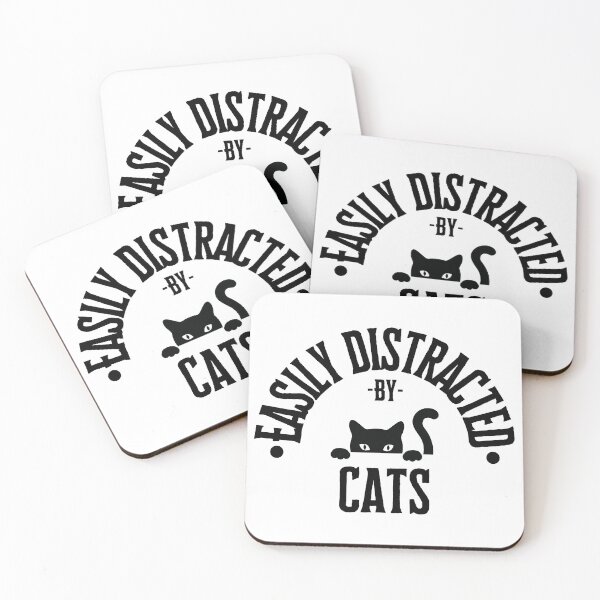 Item preview, Easily Distracted By Cats designed and sold by S-Q-Studios.