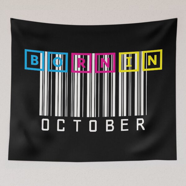 Item preview, BORN IN OCTOBER designed and sold by LiscaGraphicArt.