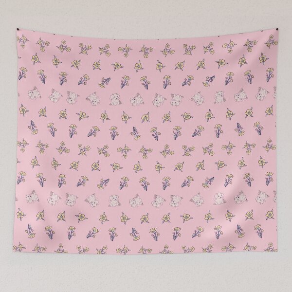 Item preview, Butterpup Buttercup Canine Seamless Pattern designed and sold by SPIRIMAL.