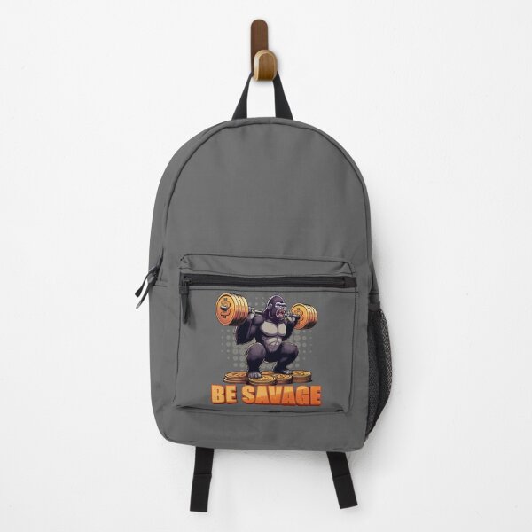 Item preview, A gorilla squatting - Be savage designed and sold by CryptoFunMerch.