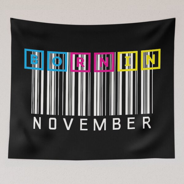 Item preview, BORN IN NOVEMBER designed and sold by LiscaGraphicArt.