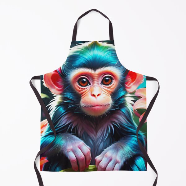 Item preview, Cheerful Chimp: Playful Primate in Vivid Hues designed and sold by GrizzlyCollective.
