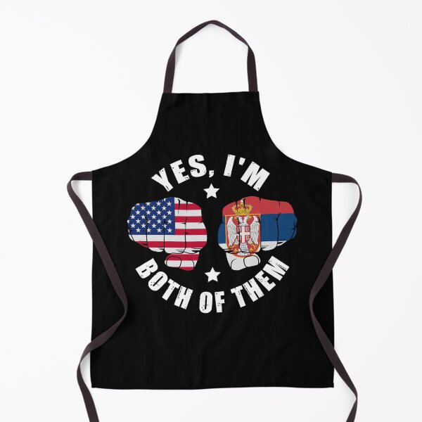 Item preview, Half American Half Serbian Flag Yes I'm Both Of Them designed and sold by OX-tright.