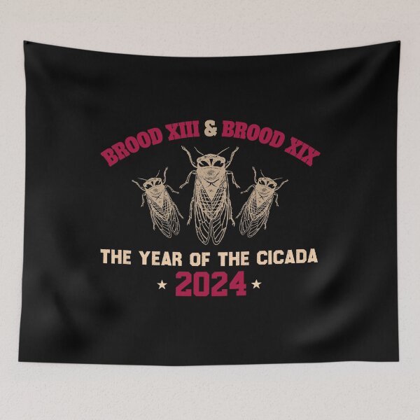 Item preview, Cicada Swarm, Brood XIII & XIX The Year Of The Cicada 2024 designed and sold by ArtByKatti.