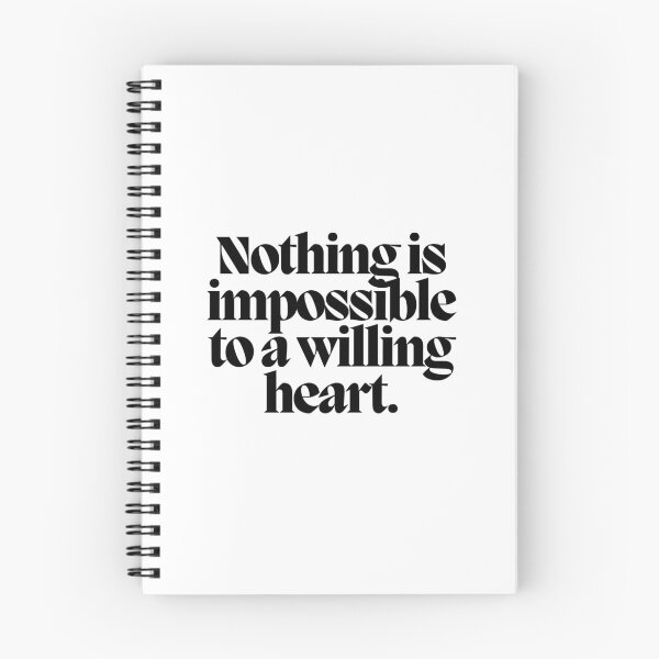Item preview, Nothing is impossible to a willing heart.  designed and sold by CharmStudio.