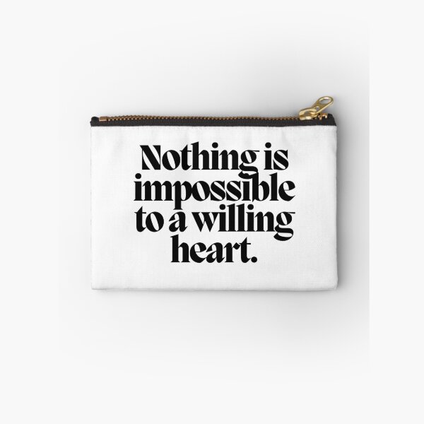 Item preview, Nothing is impossible to a willing heart.  designed and sold by CharmStudio.