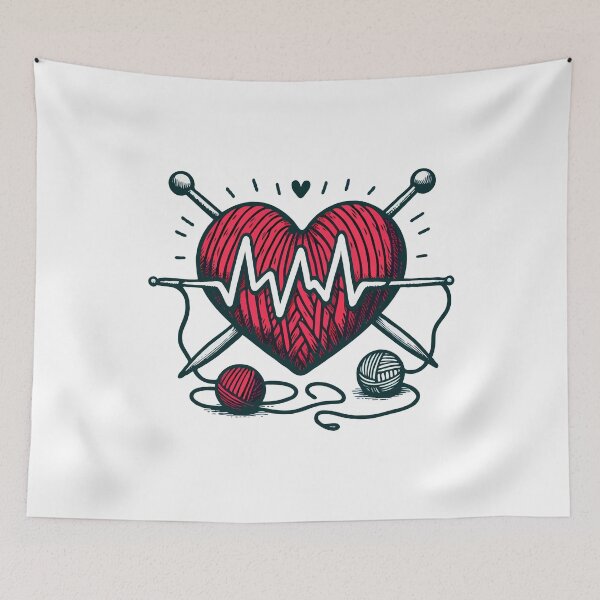 Item preview, Knitting Heartbeat designed and sold by Stick-Artistry.