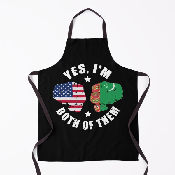 Item preview, Half American Half Turkmen Flag Yes I'm Both Of Them designed and sold by OX-tright.