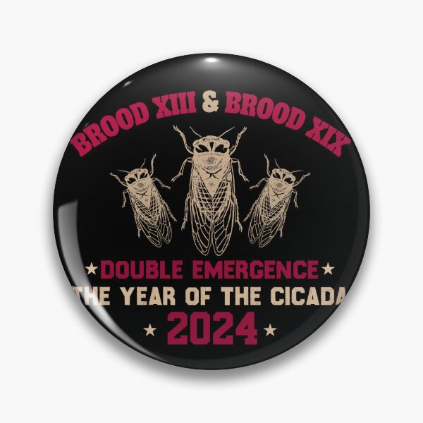 Item preview, Double Emergence, Cicada Swarm, Brood XIII & XIX The Year Of The Cicada 2024 designed and sold by ArtByKatti.
