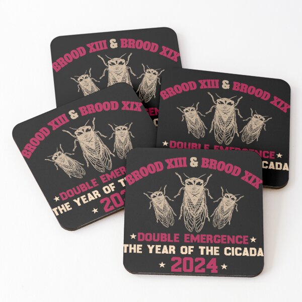 Item preview, Double Emergence, Cicada Swarm, Brood XIII & XIX The Year Of The Cicada 2024 designed and sold by ArtByKatti.