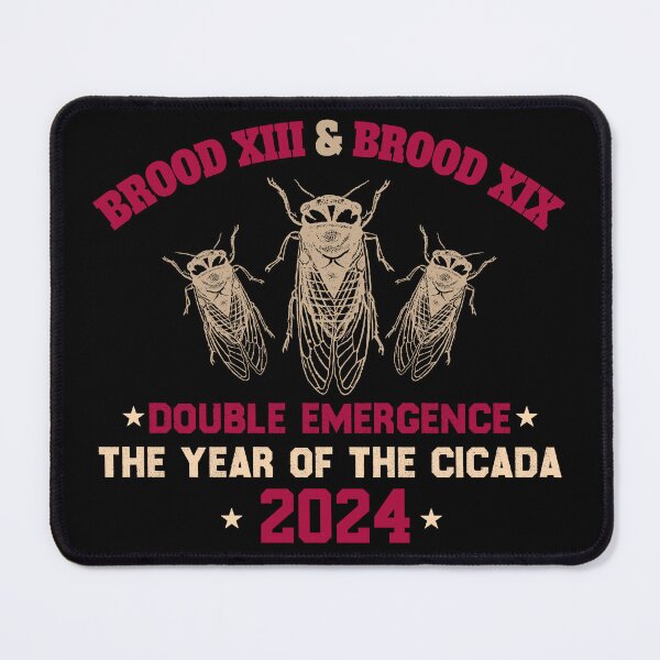 Item preview, Double Emergence, Cicada Swarm, Brood XIII & XIX The Year Of The Cicada 2024 designed and sold by ArtByKatti.