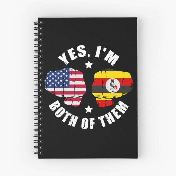 Item preview, Half American Half Ugandan Flag Yes I'm Both Of Them designed and sold by OX-tright.