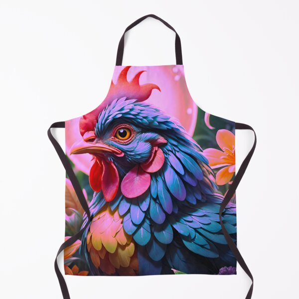 Item preview, Cheerful Chick: Adorable Fluffy Chicken in Sunny Barnyard designed and sold by GrizzlyCollective.