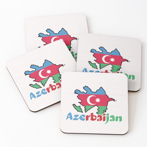 Item preview, Azerbaijan Flag Map designed and sold by AnimalsDH305.