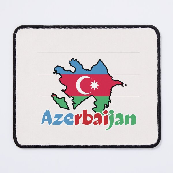 Item preview, Azerbaijan Flag Map designed and sold by AnimalsDH305.