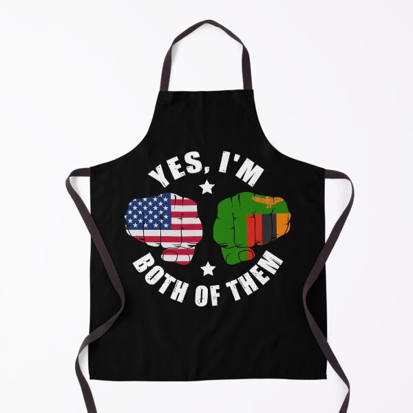 Item preview, Half American Half Zambian Flag Yes I'm Both Of Them designed and sold by OX-tright.