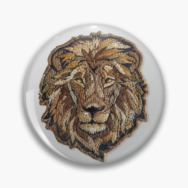 Item preview, Embroidered Lion Patch Design designed and sold by SociallyRemoved.