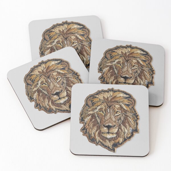 Item preview, Embroidered Lion Patch Design designed and sold by SociallyRemoved.