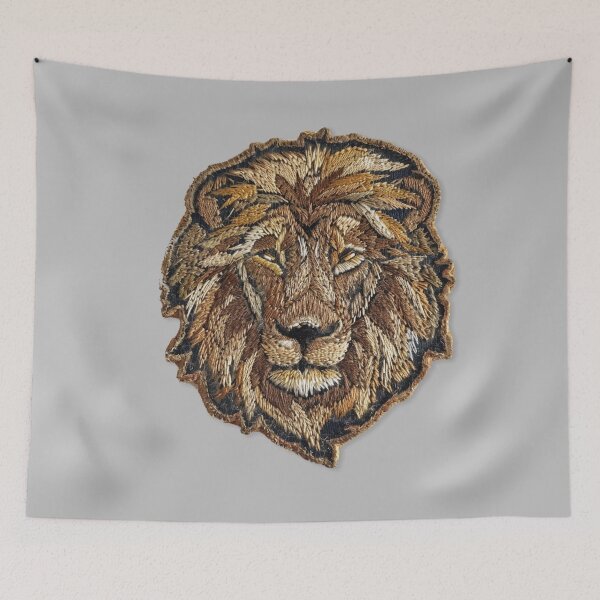 Item preview, Embroidered Lion Patch Design designed and sold by SociallyRemoved.