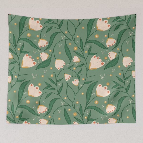 Item preview, Meadow Spring Floral Green  designed and sold by susycosta.