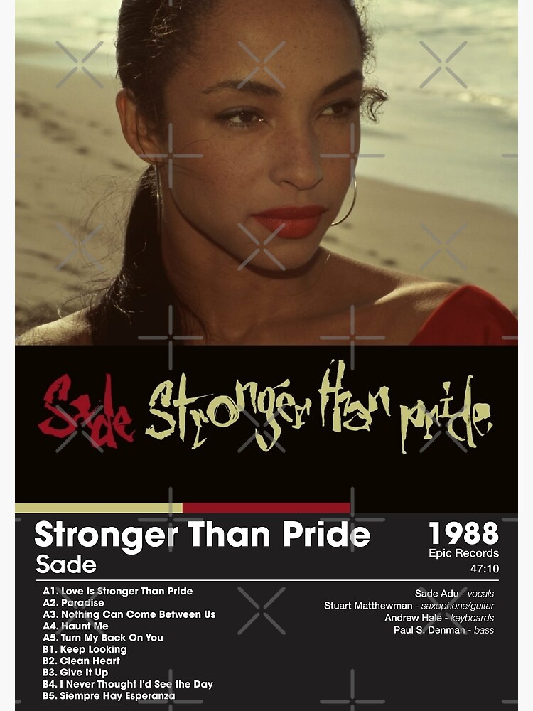 Sade - Stronger Than Pride | Album Card