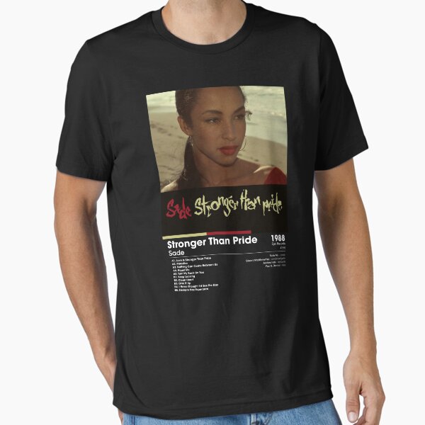 [80s] SADE Stronger Than Pride tシャツ Amazon.co.jp: SADE シャーデー BIGプリントTシャツ 黒 Lサイズ