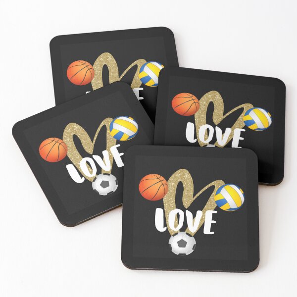 Item preview, I love sports Basketball, Soccer,Baseball,Valleyball designed and sold by zorkaa1.