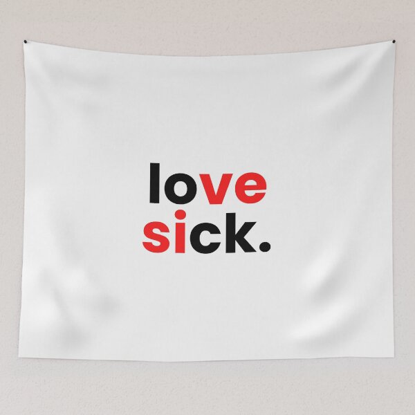 Item preview, Love Sick Typography designed and sold by GoodTripper.