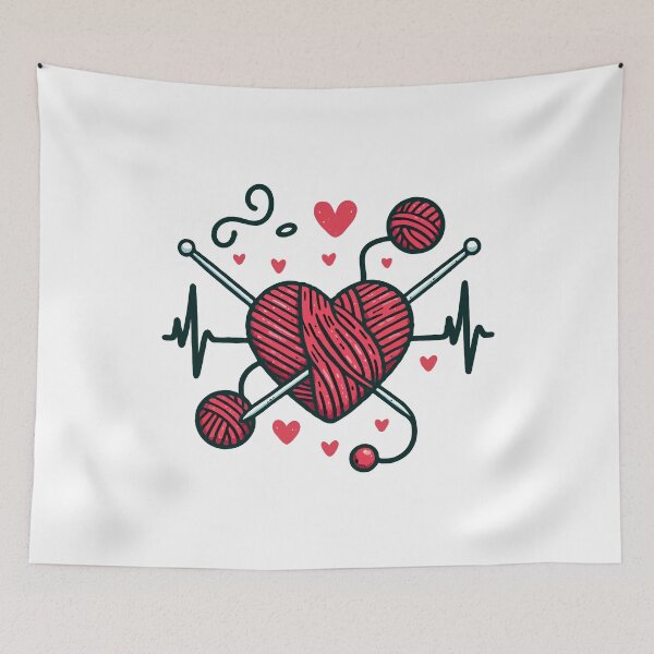 Item preview, Knitting Heartbeat designed and sold by Stick-Artistry.