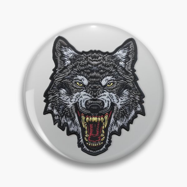 Item preview, Embroidered Wolf Patch Design designed and sold by SociallyRemoved.