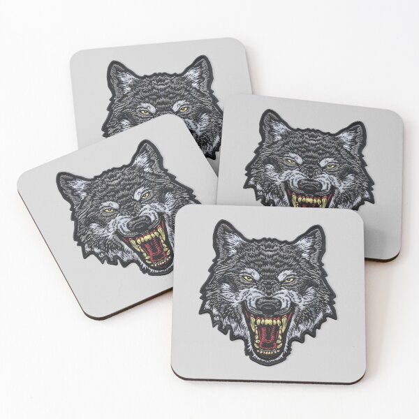Item preview, Embroidered Wolf Patch Design designed and sold by SociallyRemoved.