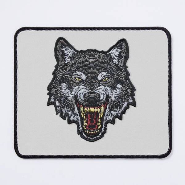 Item preview, Embroidered Wolf Patch Design designed and sold by SociallyRemoved.