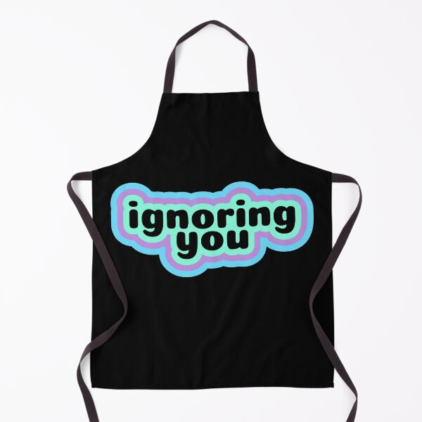Item preview, "Ignoring You" Retro Bubble Text Slogan designed and sold by KaniOokami.