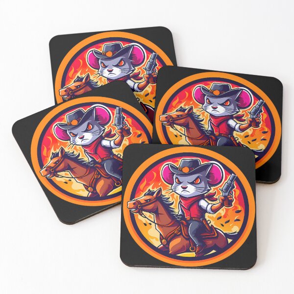 Item preview, Cowboy Mouse and Horse  - High Resolution Illustration designed and sold by hello-ib.