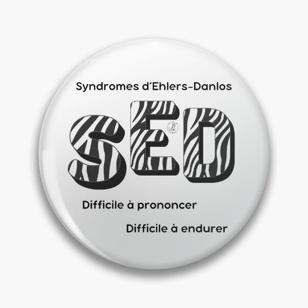 Item preview, Ehlers-Danlos syndromes, difficult to pronounce and endure - black designed and sold by maviedezebre.