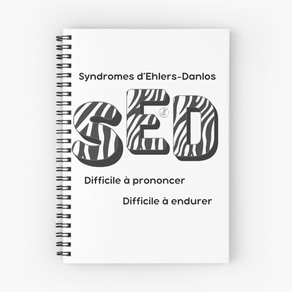Item preview, Ehlers-Danlos syndromes, difficult to pronounce and endure - black designed and sold by maviedezebre.