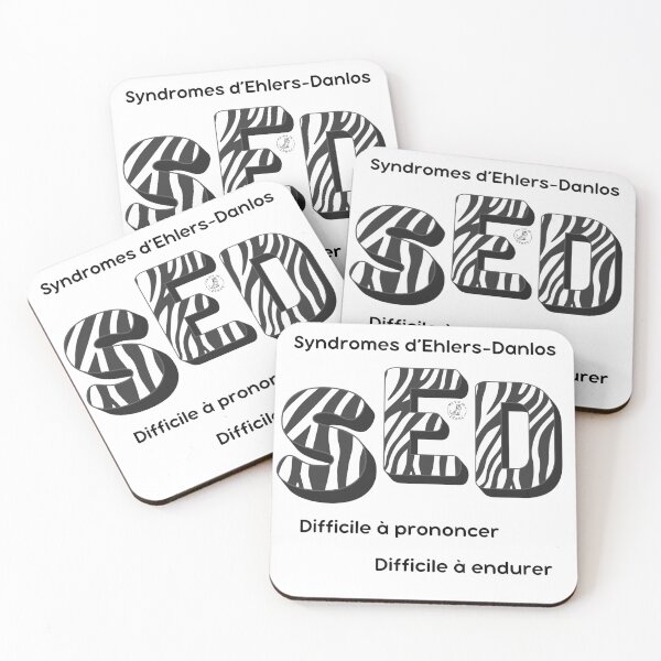 Item preview, Ehlers-Danlos syndromes, difficult to pronounce and endure - black designed and sold by maviedezebre.