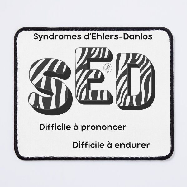 Item preview, Ehlers-Danlos syndromes, difficult to pronounce and endure - black designed and sold by maviedezebre.