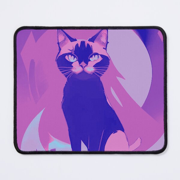 Item preview, Vibrant Whiskers: Purple and Pink Cat designed and sold by GrizzlyCollective.
