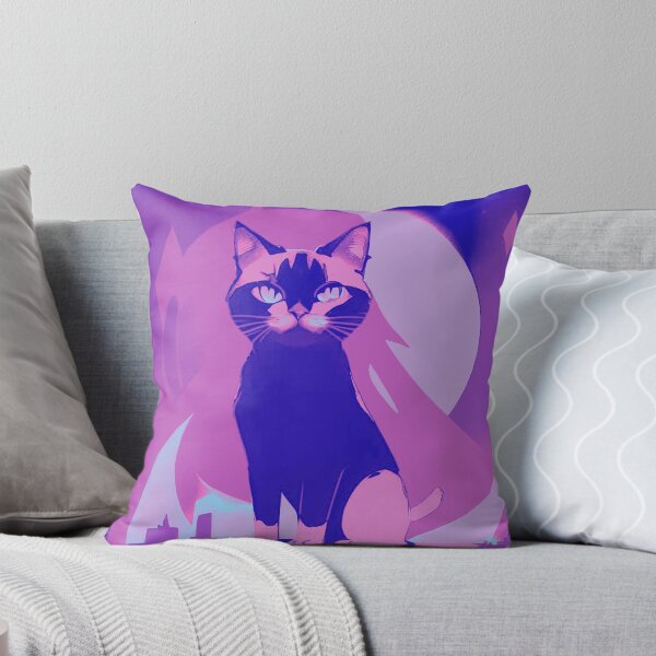 Item preview, Vibrant Whiskers: Purple and Pink Cat designed and sold by GrizzlyCollective.