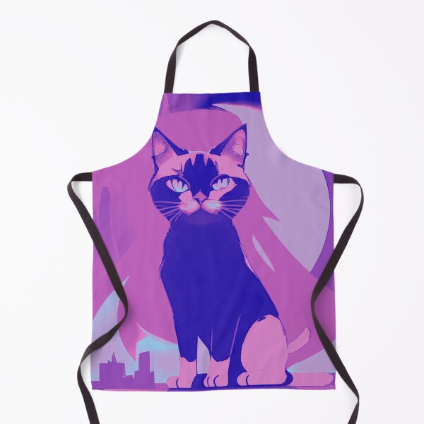 Item preview, Vibrant Whiskers: Purple and Pink Cat designed and sold by GrizzlyCollective.